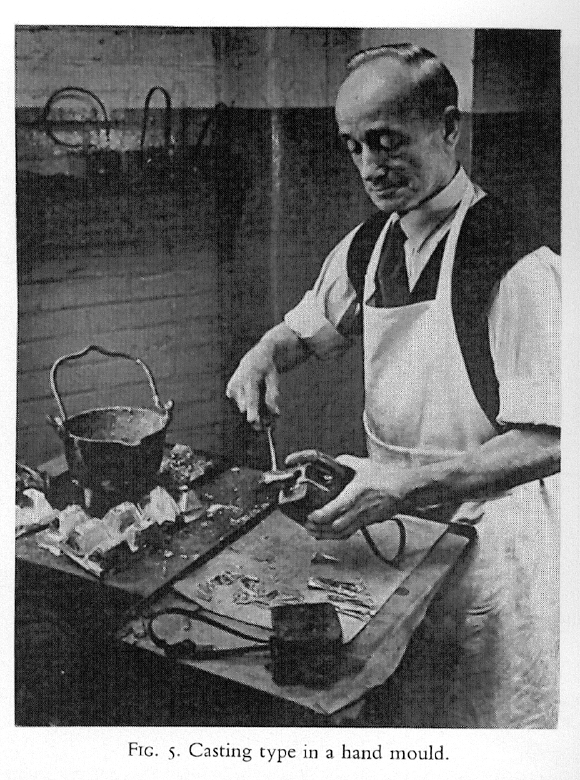 Date?: Typecaster. Photograph published in Harry Carter.