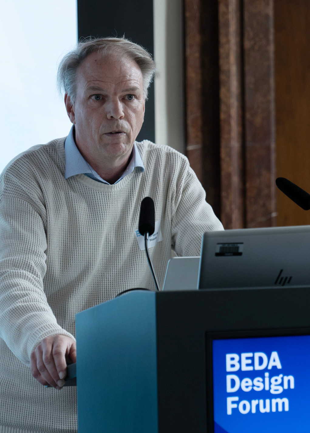 Karel in a panel discussion in Munchen, Germany